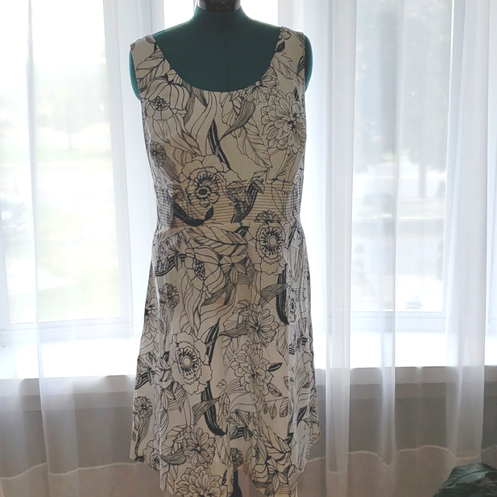Black & White Floral Dress